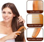 Natural Handmade Wooden Comb Anti Static Green Sandalwood Comb