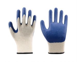 China 10 Gauge Polycotton Insulated Rubber Dipped Gloves Heavy Duty Industrial Rubber Gloves wholesale