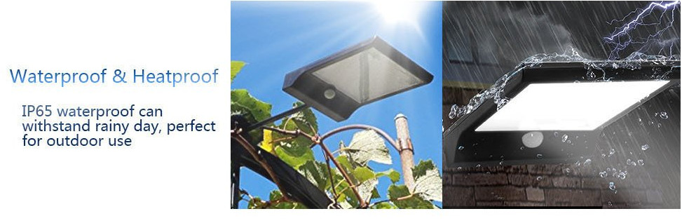 New design 36 LED solar sensor security light use for outdoor garden decor solar LED solar motion sensor light and lamp