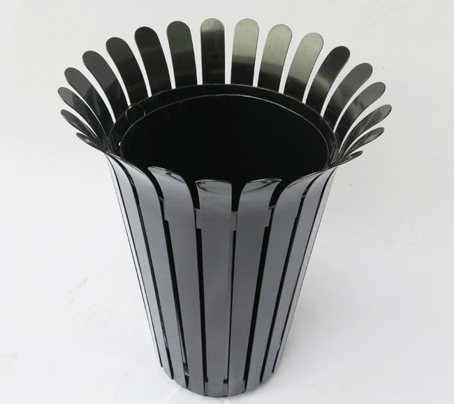 Waterproof Flower 50L Galvanized Steel Outdoor Trash Can