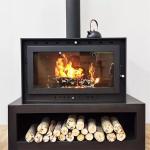 Free Standing Modern Steel Wood Burning Fireplace Stove For Indoor Heating