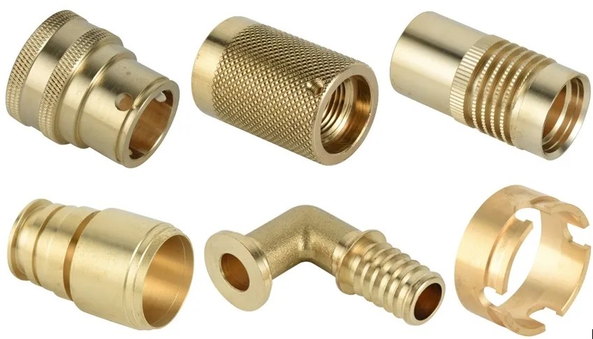 Anodized Brass CNC Machining Parts Hardness Lathe Turning Parts
