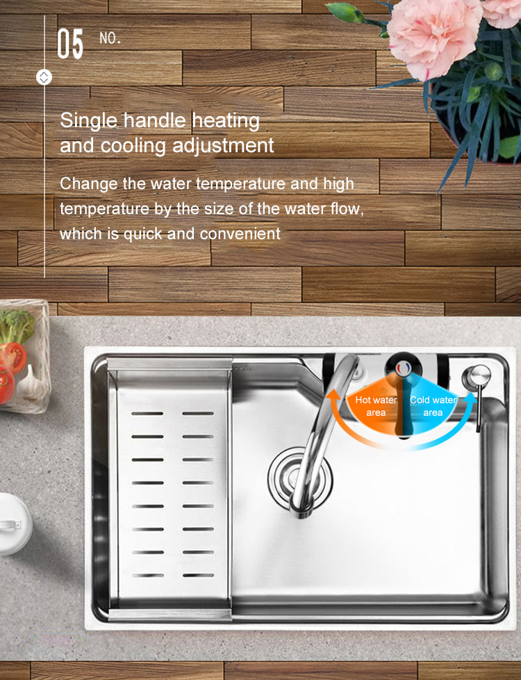 Multifunction Instant Hot And Cold Water Faucet 50HZ kitchen use