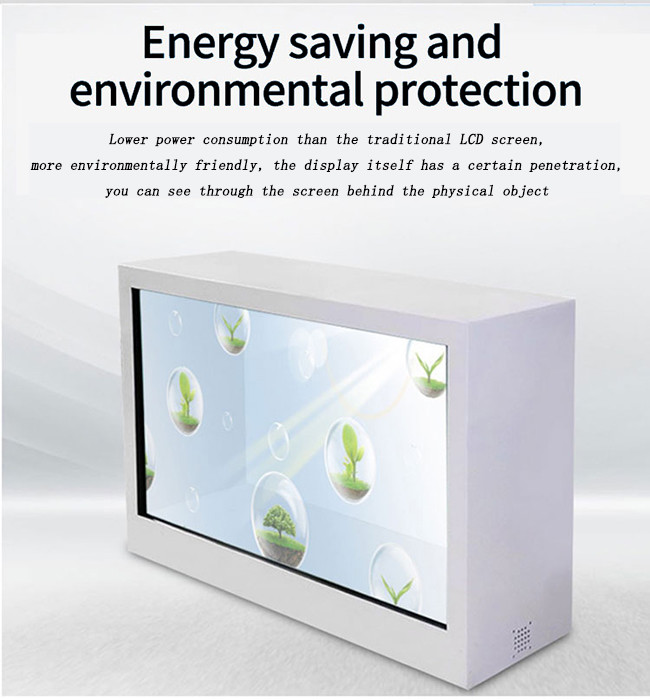 4K Transparent LCD Display Box Customizable LCD See Through Display