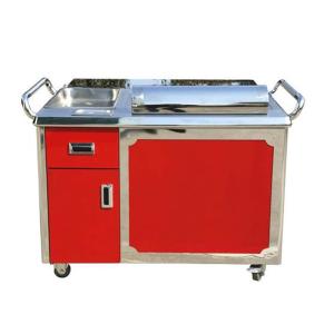 China Restaurant Mobile Freestanding Teppanyaki Grill Table wholesale