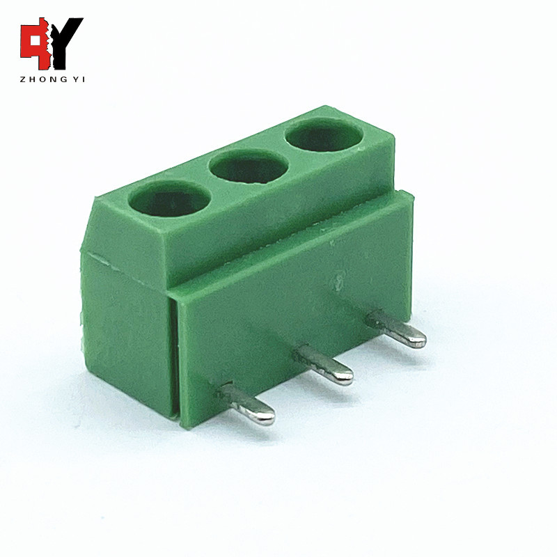 5.0mm Pitch 3 Way PCB Screw Terminal Block With PA66 Housing