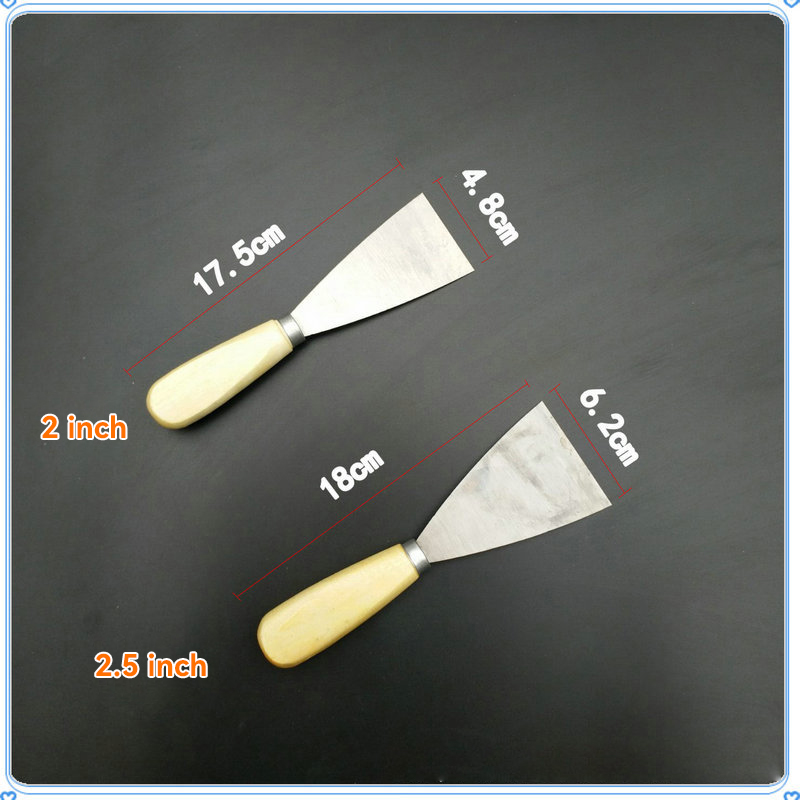 90 Degree Blade Angle Wooden Handle Paint Putty Knife Stainless Iron Scraper