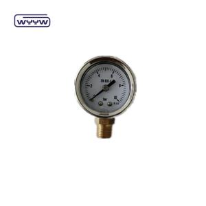 China 40mm Vertical Manometer Hydraulic Oil Pressure Gauge Back Mount wholesale