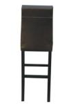 Beech wood brown pu upholstery barstool/counter stool with metal bars,fashion