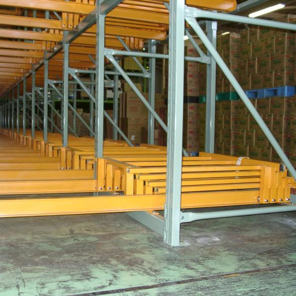Warehouse Push Back Racking System Customized Pushback Racking System