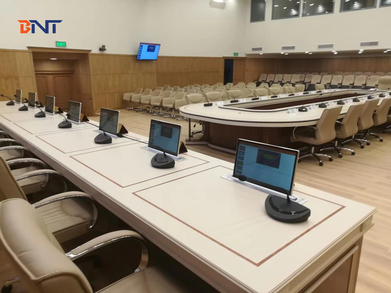 Public Education & Training Project in Kazakhstan , Ultra Thin Desktop Monitor Lift With 17.3" FHD Screen