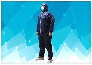 China Non Allergic Disposable Work Coveralls , Breathable Disposable Coveralls Durable wholesale