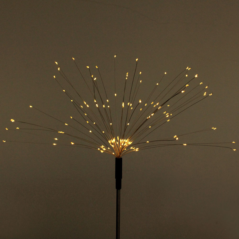 Solar Powered Outdoor Grass Globe Dandelion Fireworks Lamp 90/150 LED For Garden Lawn Landscape Lamp Holiday Light.