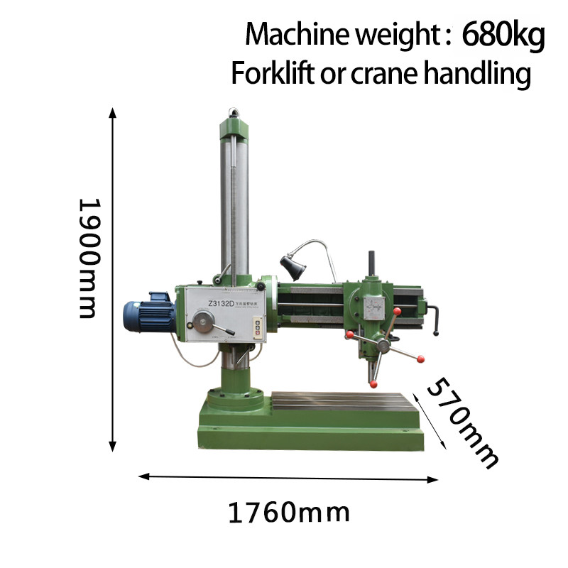Universal radial drilling machine Z3732D Maximum Drilling Diameter 32mm Radial Drilling Machine