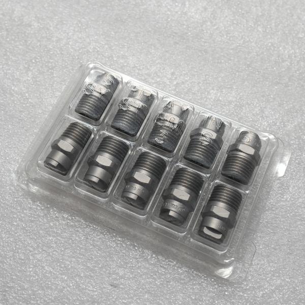 316 Stainless Steel High-Pressure Nozzle – 65° Fan Spray for Zoomlion Road Sweeper, Ideal for Road Cleaning & Stain Removal