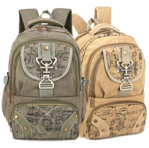 China Canvas school backpack wholesale