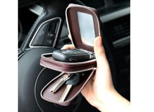 China Leather multi-function key chain trend car bag male small key storage bags wholesale