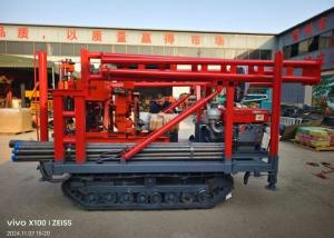 China Sampling Collection Coring Crawler Mounted Drill Rig 120 mm Hole Diameter 150-220 Meters Depth wholesale