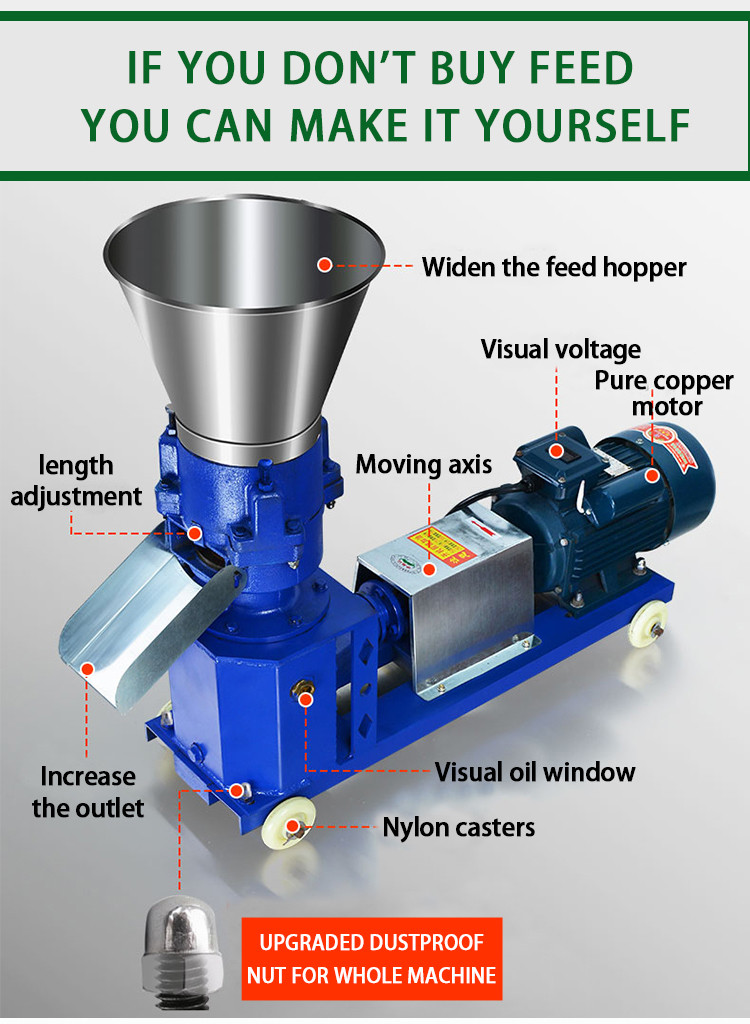 Grass Chaff Cutter Machine Simple Operation Poultry Feed Grinder Machine