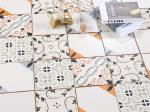Beige 20x20cm Ceramic Rustic Tile for Indoor Walls