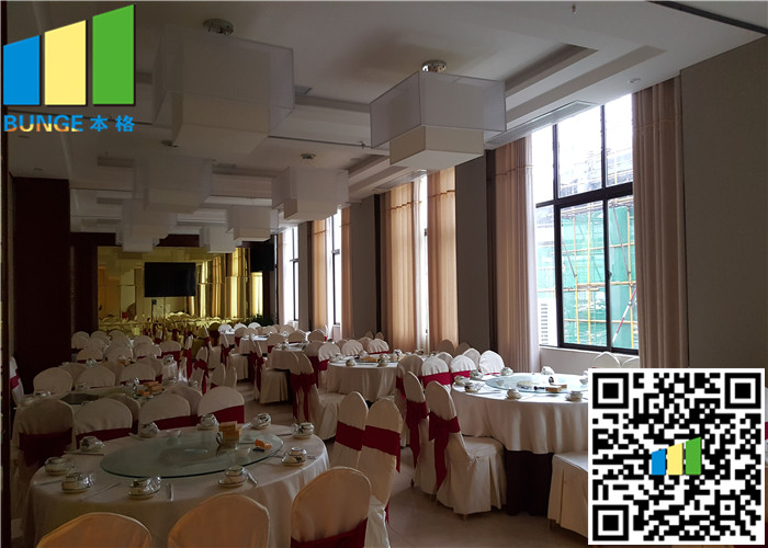100 Mm Exhibition Hall Wooden Movable Sliding Folding Wall Acoustic Movable Partition