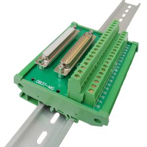 China DB37 D Sub 37 Pin Male Female Dual Connectors Terminal Block Wiring Breakout Board wholesale