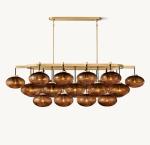 72'' Industrial Style Antique Brass Ceiling Chandelier 110V-240V