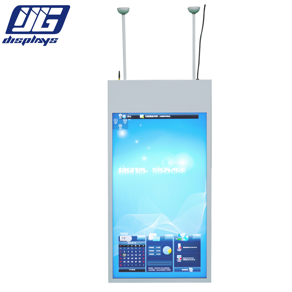 Metal Material Wall Hanging LCD Advertising Display Single Side Frame Type