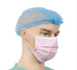 Blue Disposable Non Woven Cap , Bouffant Hair Nets For Food Processing