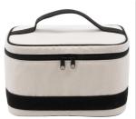 canvas train case jewery bag traveling tote roomy interior holds