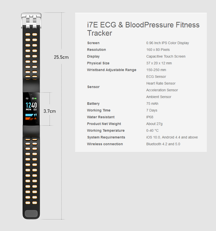 IPS Color Screen Full Touch Smart Band