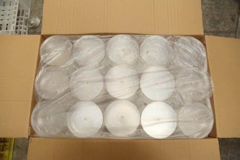 Single Wall Round Plastic Food Containers Crown Lid Type 28G PS - P1