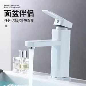 China SUS304 Bathroom Mixer Waterfall Sanitary Ware Faucet With Gold Handle wholesale