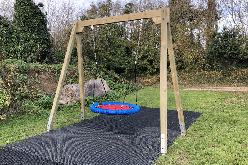 Bird Nest Swing Playground Accessories Swing Button With Chain