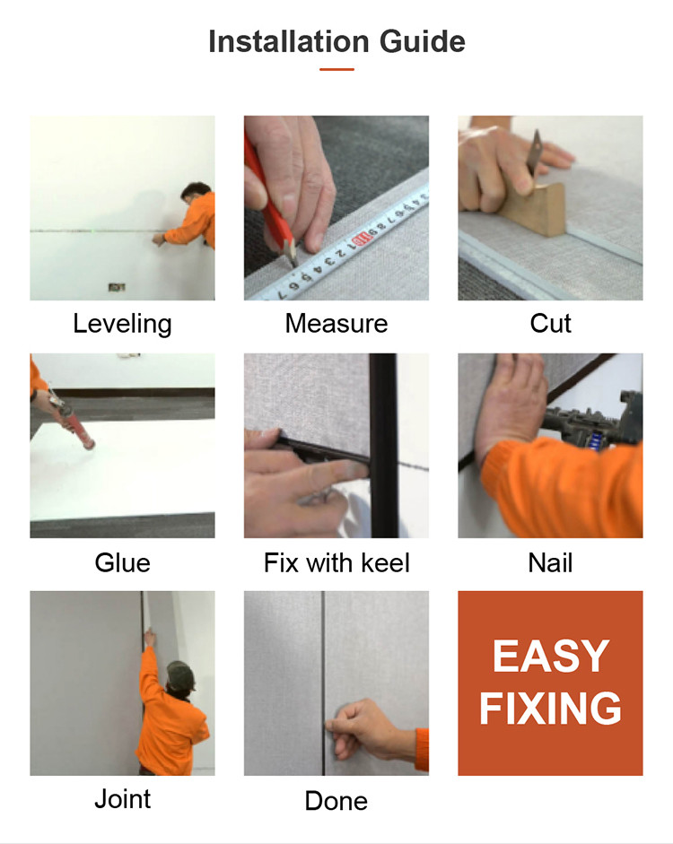 Easy To Install Panels Recyclable Material Decorative Acoustic Panels