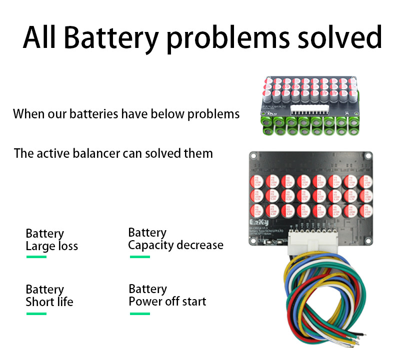 5A Active Balancer BMS 3S 4S 5S 6S 7S 8S 10S 12S Lifepo4 LTO Lithium Battery Equalizer