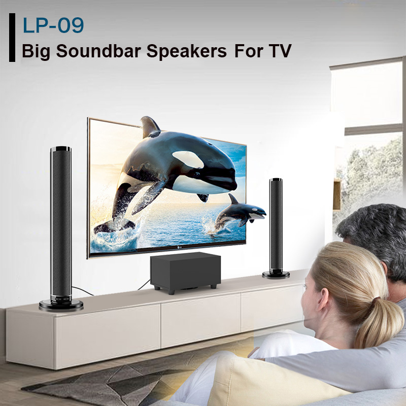 2.1 Channels Wireless Bluetooth Soundbar , TV Speaker Soundbar With Subwwoofer