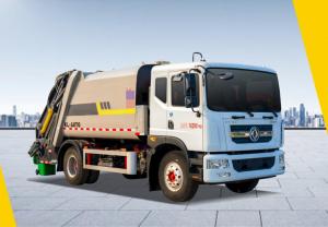 China Dongfeng 13-square compressed garbage truck dump truck rear-drive Diesel 4 × 2 manual transmission wholesale