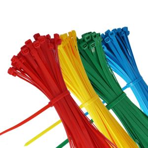 China 2.5mm x 150mm Colorful Plastic Nylon Self-locking Packaging Cable Wire Zip Ties wholesale