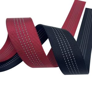 China ISO9001 Polypropylene Webbing Strap 38mm Red Nylon Webbing wholesale