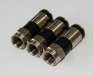 China OEM Compression F Connector For RG6 Satellite Dish , TV Antennas Coaxial Cable Connector wholesale