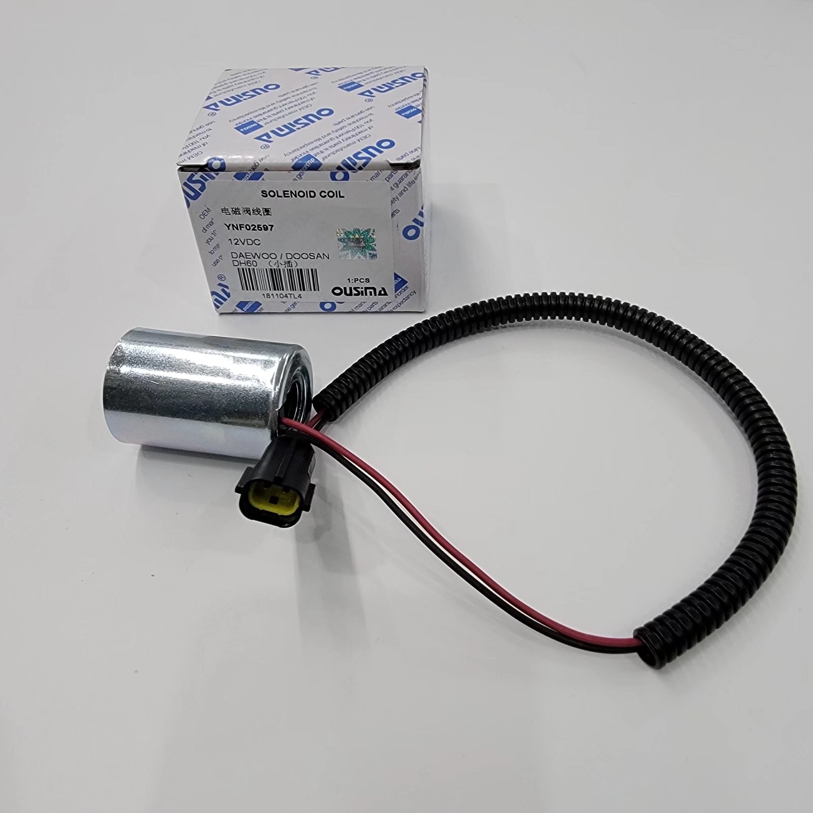 YNF02597 12V Solenoid Valve Coil For Daewoo DH60-5 DH60-7
