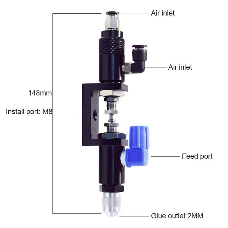 Stainless Steel Micro Dispensing Valve Air Pressure Suck Back Dispensing Valve