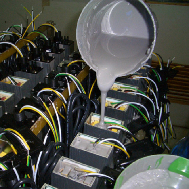 Black Liquid Silicone Encapsulants Potting Compound Gel For LED / Solar Cells