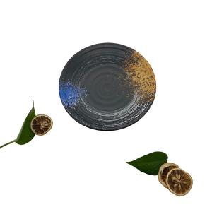 China Matte Black Restaurant Melamine Dinner Plates ​7'' Hot Pot Dinnerware wholesale
