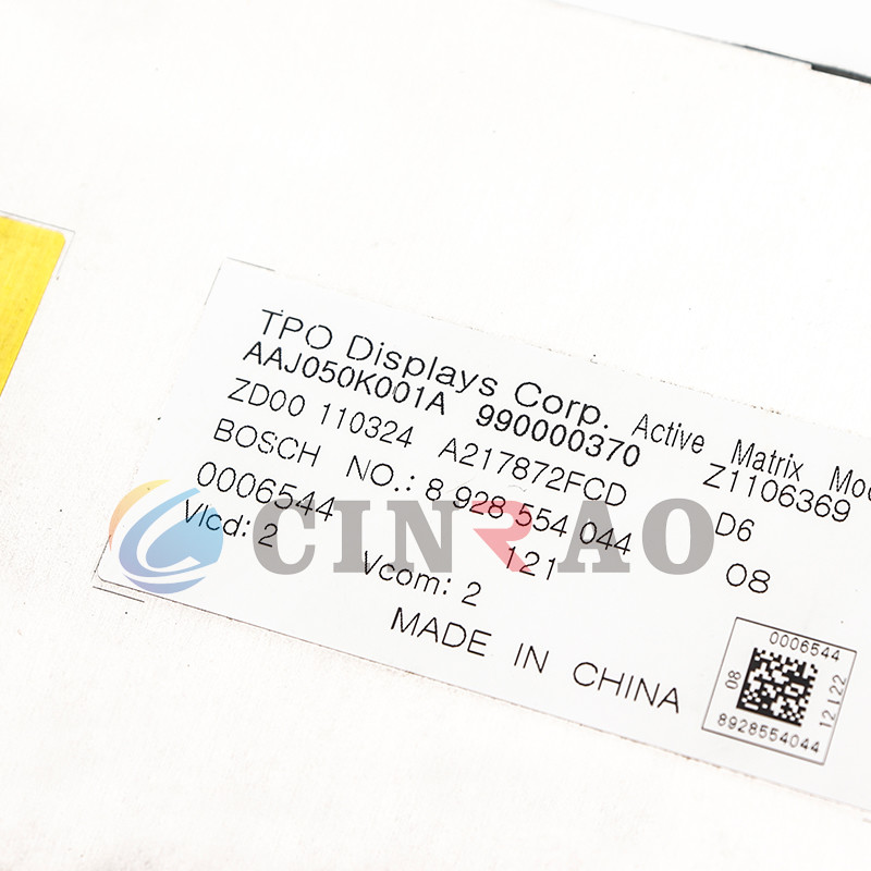 ISO9001 LCD Screen Panel 5.0" TPO TFT AAJ050K001A For Car Repair Parts