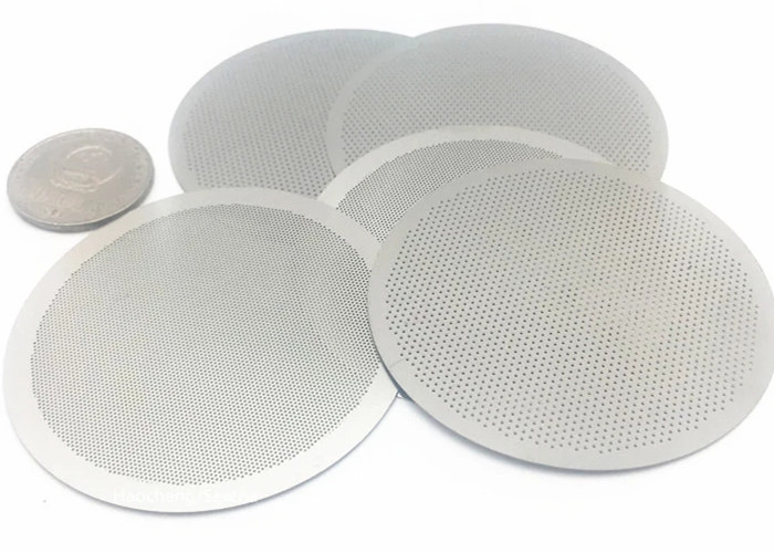 High Precision Fine Metal Filter Mesh Disc For Coffee Brewing Circle Shape