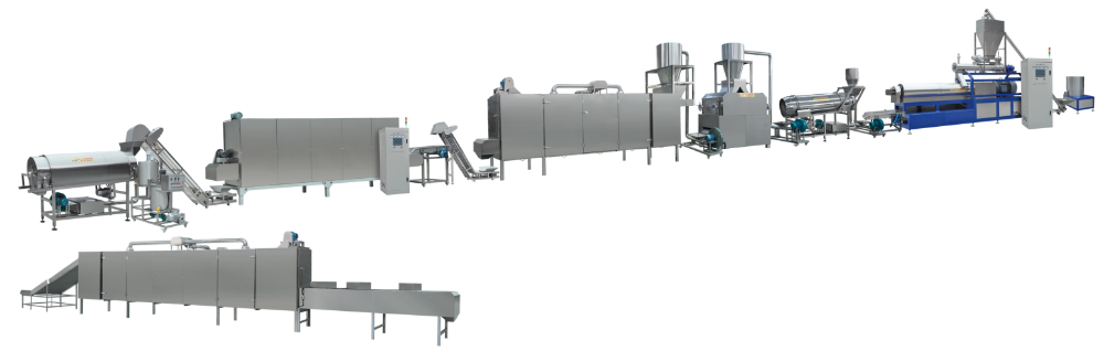 Multifunctional Extruder Corn Maize Flakes Breakfast Cereals Machine Production Line