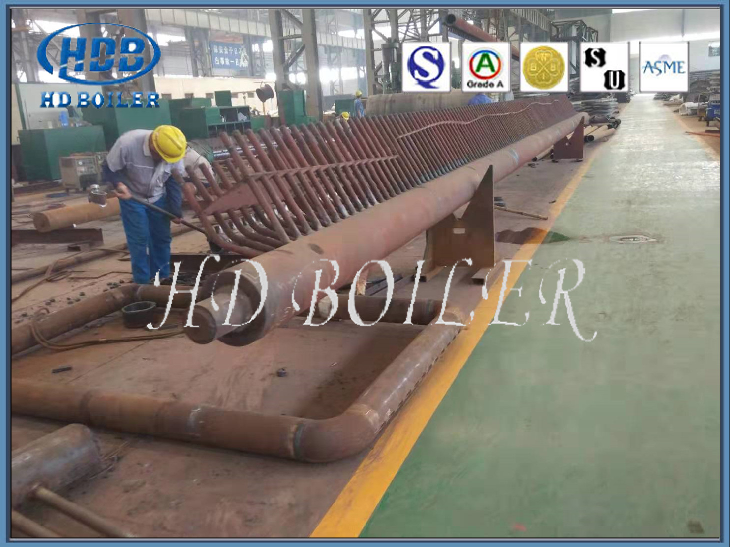Longlife HD Boiler Heater Parts Boiler Manifold Headers For High Efficiency