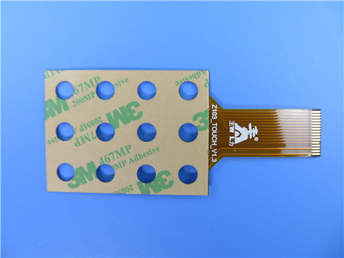 IPC 6012 Class 2 Polyimide 25um Flexible PCB Board For Counter Keypad